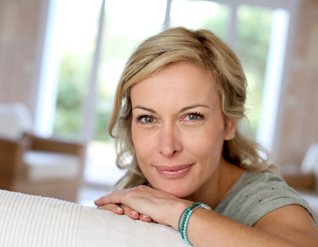 woman smiling