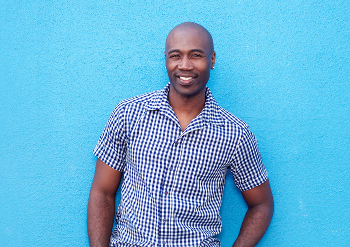 man smiling