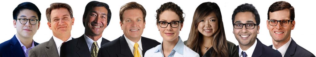 Lineup of doctors at UCI Plastic Surgery
