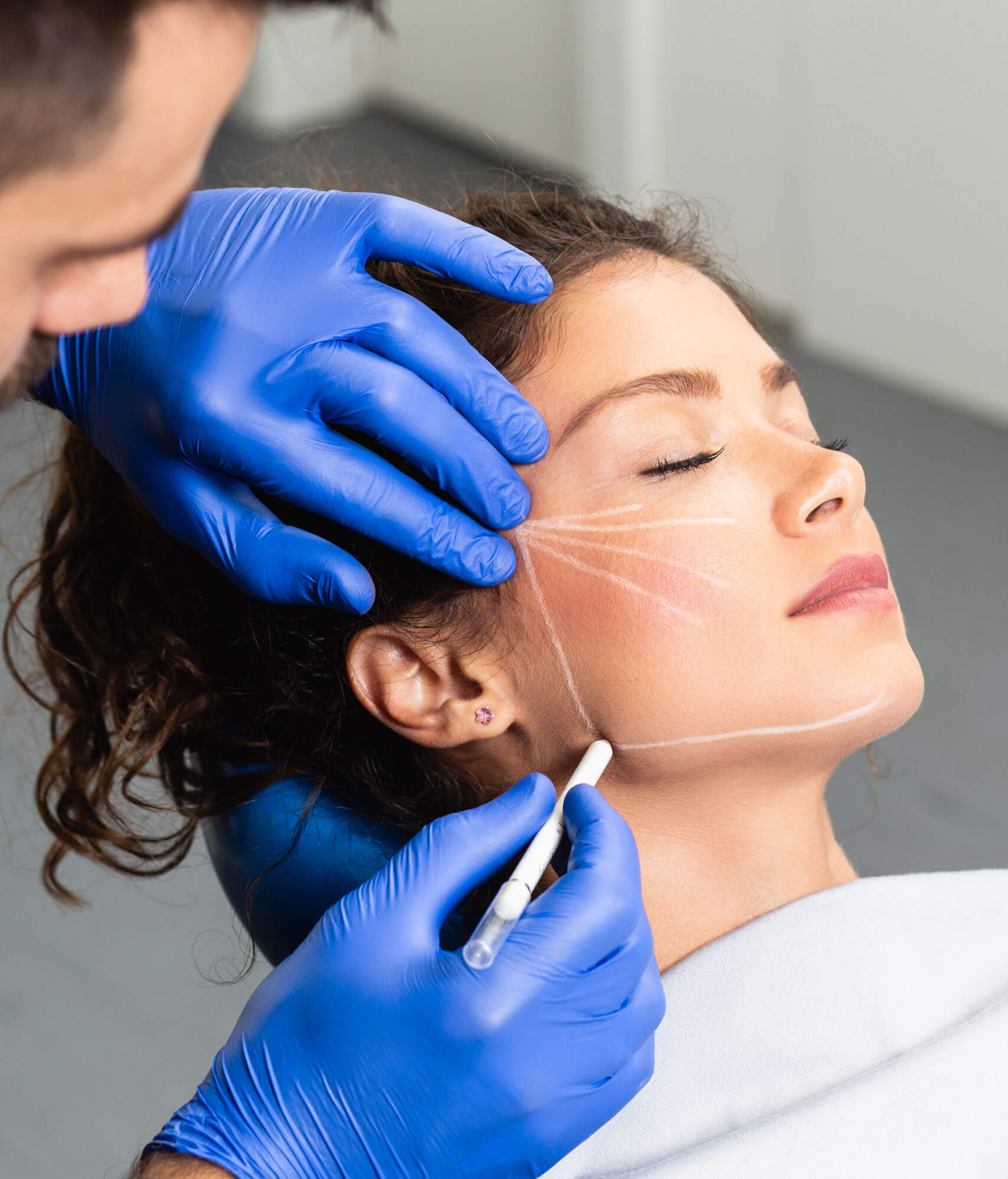 Woman at her medspa appointment