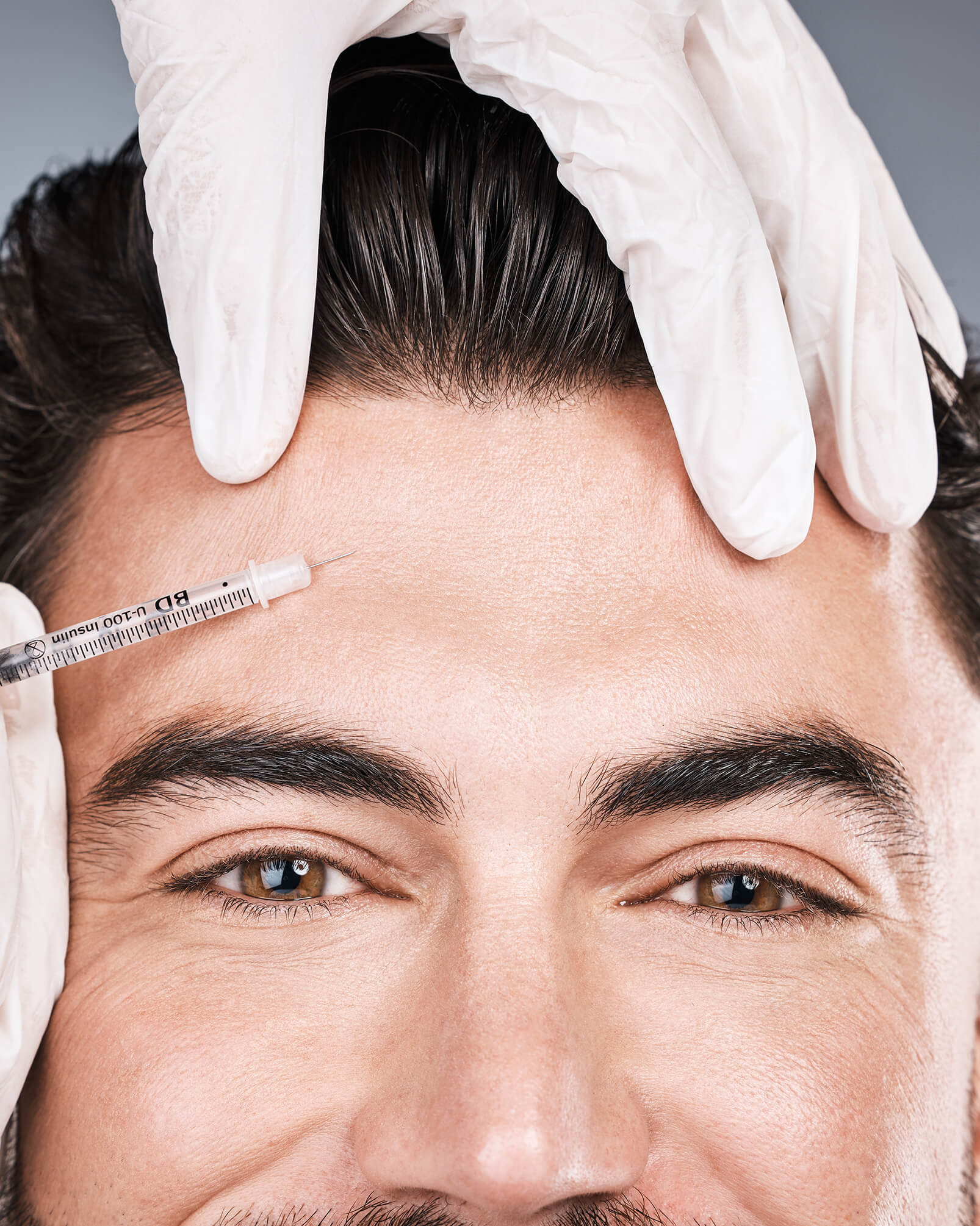 Forehead Injection Man